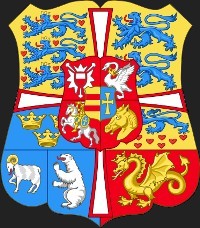Coat of Arms shield of King Frederick IX of Denmark