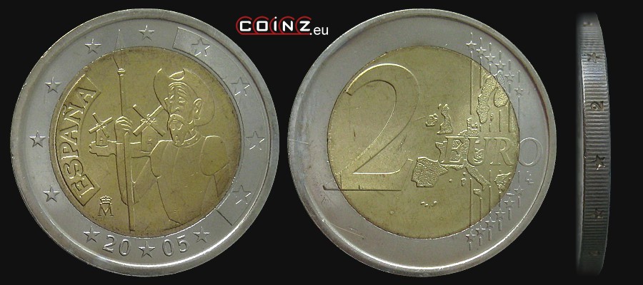 2 euro 2005 Don Kichot - monety Hiszpanii