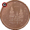 2 euro centy od 2010 - układ awersu do rewersu