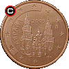 5 euro centów 1999-2009 - układ awersu do rewersu
