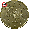 20 euro centów od 2010 - układ awersu do rewersu