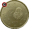 50 euro centów od 2010 - układ awersu do rewersu