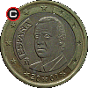 1 euro 1999-2006 - układ awersu do rewersu