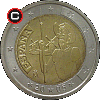 2 euro 2005 Don Kichot - układ awersu do rewersu