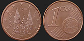 Monety Hiszpanii - 1 euro cent od 2010
