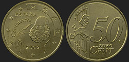 Monety Hiszpanii - 50 euro centów 2007-2009