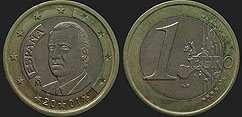 Monety Hiszpanii - 1 euro 1999-2006