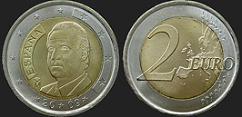 Monety Hiszpanii - 2 euro 2007-2009