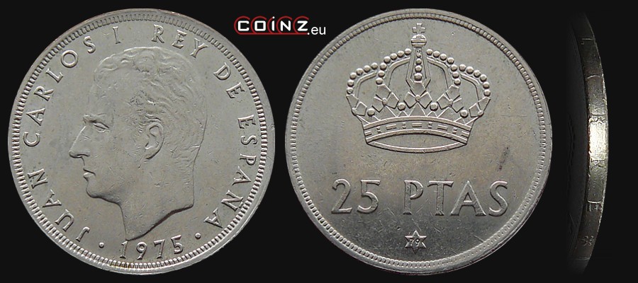 25 peset 1976-1980 - monety Hiszpanii