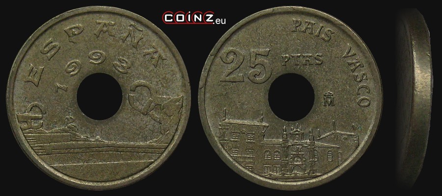 25 peset 1993 Kraj Basków - monety Hiszpanii