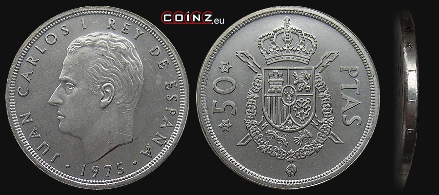 50 peset 1976-1980 - monety Hiszpanii