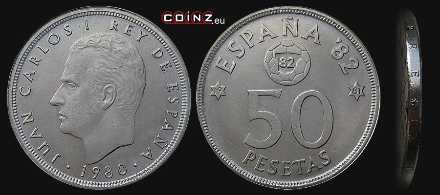 50 peset 1980-1982 Mundial Hiszpania '82 - monety Hiszpanii