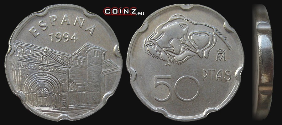 50 peset 1994 Kantabria - monety Hiszpanii