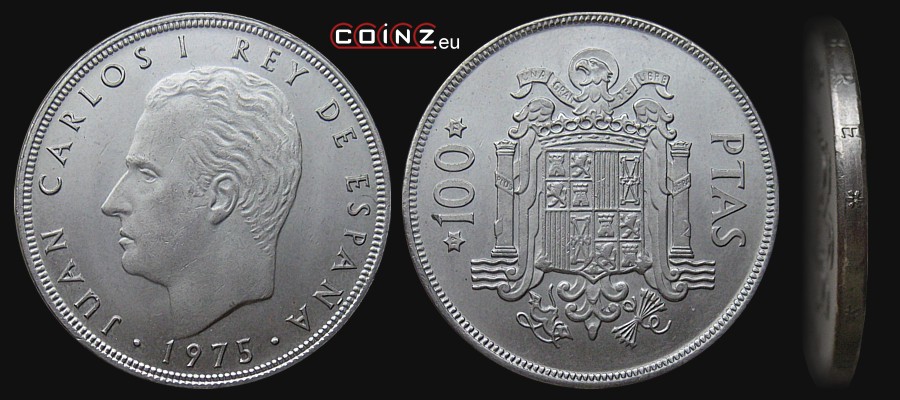 100 peset 1976 - monety Hiszpanii