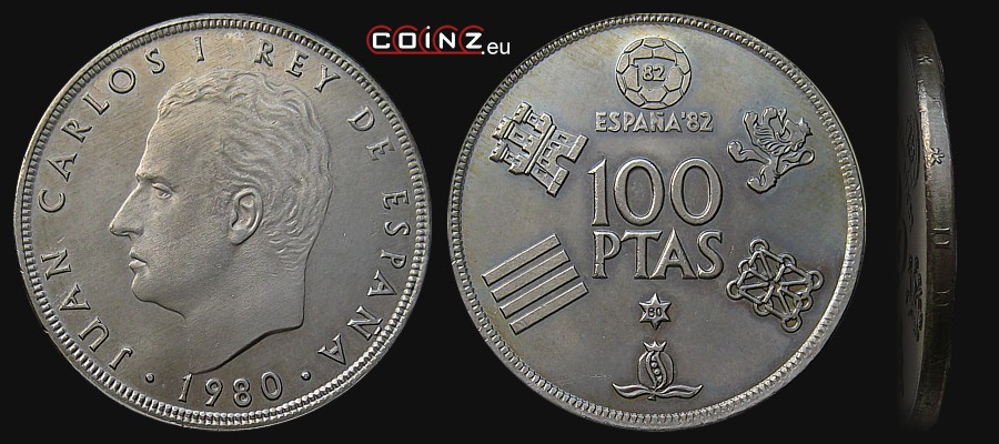 100 peset 1980 Mundial Hiszpania '82 - monety Hiszpanii