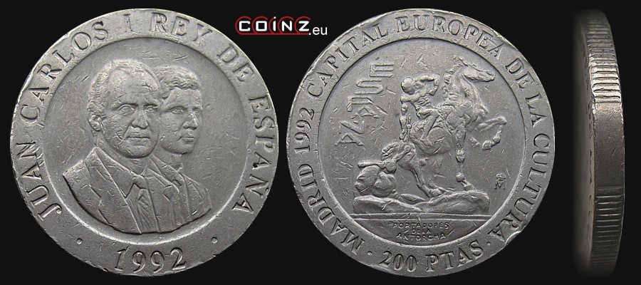 200 peset 1992 Madryt - Portadores de la Antorcha - monety Hiszpanii