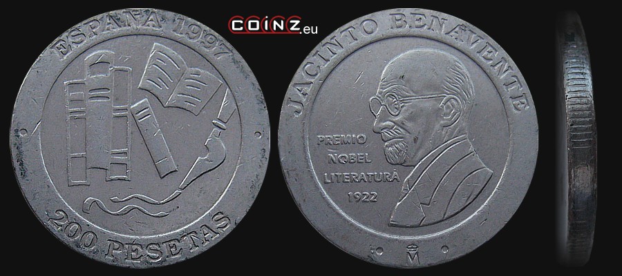 200 peset 1997 Jacinto Benavente - monety Hiszpanii