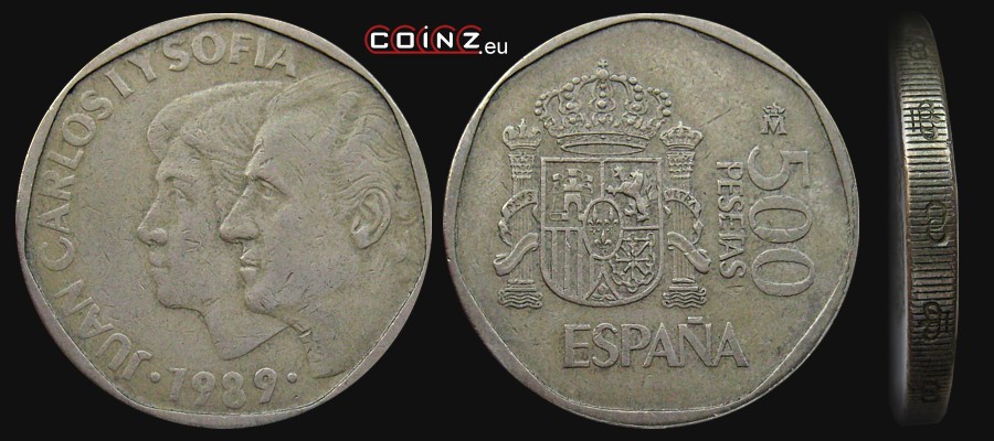 500 peset 1987-1990 - monety Hiszpanii