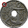 50 centymów 1951-1965 - układ awersu do rewersu