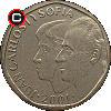 500 peset 1993-2001 - układ awersu do rewersu