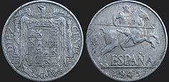 Monety Hiszpanii - 10 centymów 1940-1953