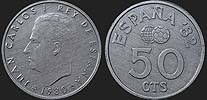 Monety Hiszpanii - 50 centymów 1980 Mundial Hiszpania '82