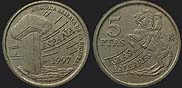Monety Hiszpanii - 5 peset 1997 Baleary