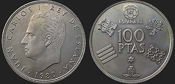Monety Hiszpanii - 100 peset 1980 Mundial Hiszpania'82