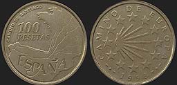 Monety Hiszpanii - 100 peset 1993 Rok Jakubowy 1993