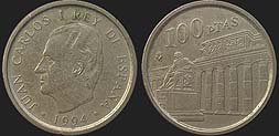 Monety Hiszpanii - 100 peset 1994 Diego Velázquez / Muzeum Prado
