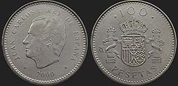 Monety Hiszpanii - 100 peset 1998-2000