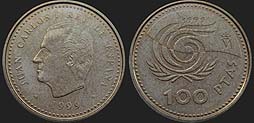 Monety Hiszpanii - 100 peset 1999 Międzynarodowy Rok Seniorów
