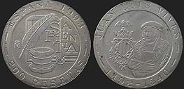 Monety Hiszpanii - 200 peset 1993 Juan Luis Vives