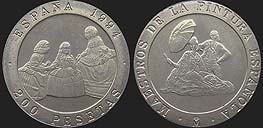 Monety Hiszpanii - 200 peset 1994 Mistrzowie malarstwa - Velázquez i Goya
