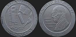 Monety Hiszpanii - 200 peset 1997 Jacinto Benavente