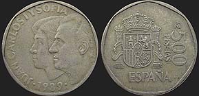 Monety Hiszpanii - 500 peset 1987-1990