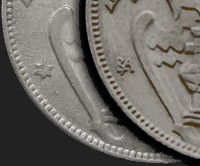 wariant monety hiszpańskiej o nominale 25 peset z 1958