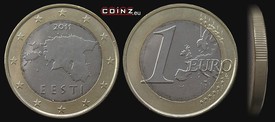 1 euro od 2011 - monety Estonii