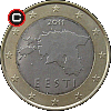 1 euro od 2011 - układ awersu do rewersu