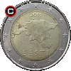 2 euro od 2011 - układ awersu do rewersu