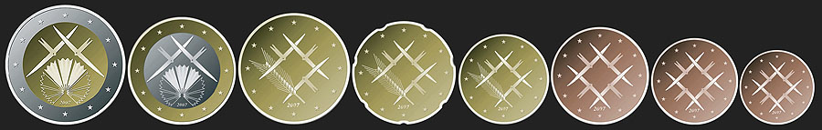 designs of Estonian euro coins