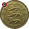 1 korona 1998-2006 - układ awersu do rewersu