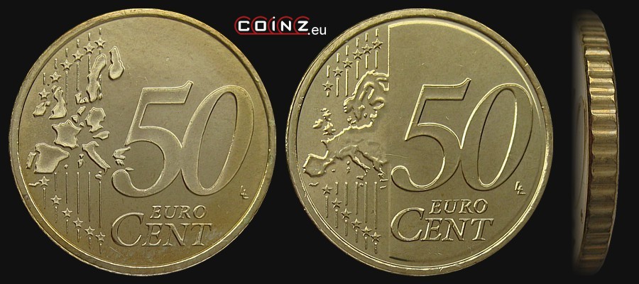 50 euro cent - common side - euro coinage