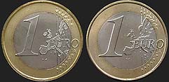 Monety euro - 1 euro - strona wspólna