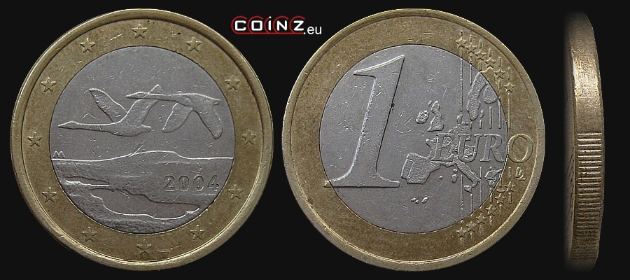 1 euro 1999-2006 - monety Finlandii