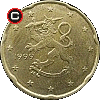 20 euro centów 1999-2006 - układ awersu do rewersu