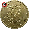50 euro centów 1999-2006 - układ awersu do rewersu
