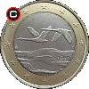 1 euro from 2007 - obverse to reverse alignment