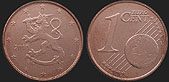 Coins of Finland - 1 euro cent from 2007