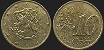 Coins of Finland - 10 euro cent 1999-2006